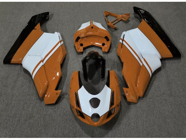2003-2004 Gloss Orange & White Ducati 749 999 Fairings