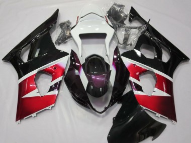 2003-2004 Gloss Red and White GSXR 1000 Fairings