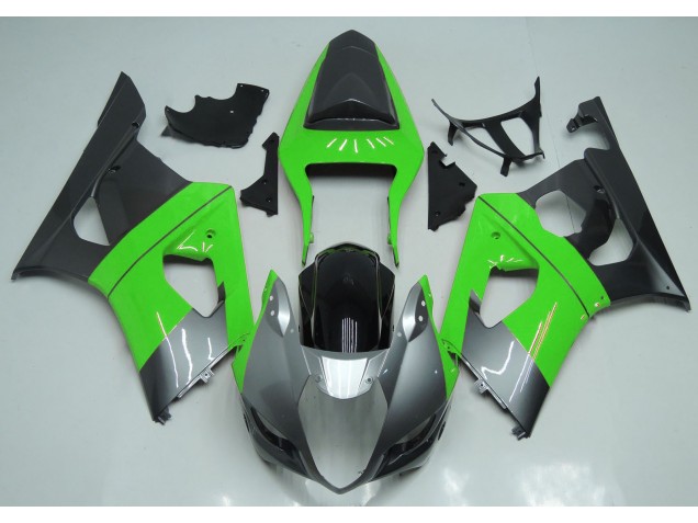 2003-2004 Green Silver and Black GSXR 1000 Fairings