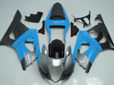 2003-2004 Light Blue Silver and Black GSXR 1000 Fairings