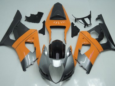 2003-2004 Light Orange Silver and Black GSXR 1000 Fairings