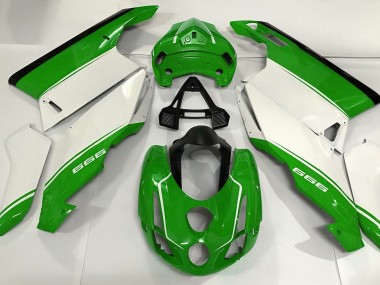 2003-2004 White Green and Black Ducati 749 999 Fairings