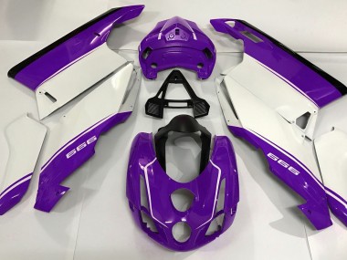 2003-2004 White Purple and Black Ducati 749 999 Fairings