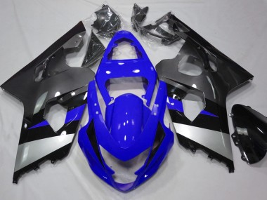 2004-2005 Blue and Silver GSXR 600-750 Fairings