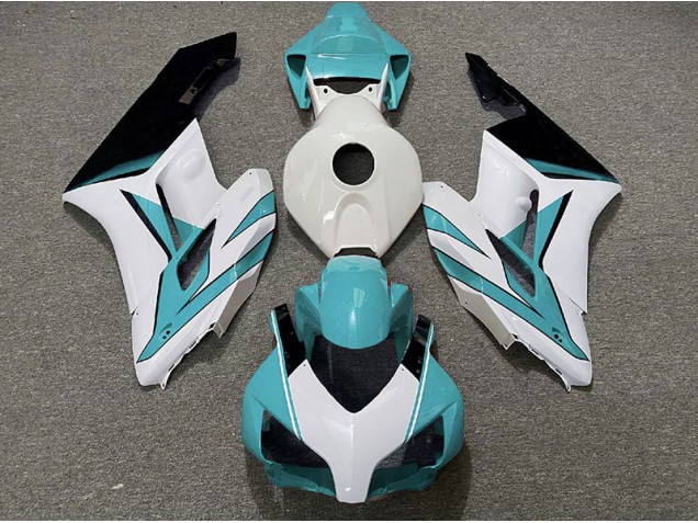 2004-2005 Cyan White and Gloss Black CBR1000RR Fairings