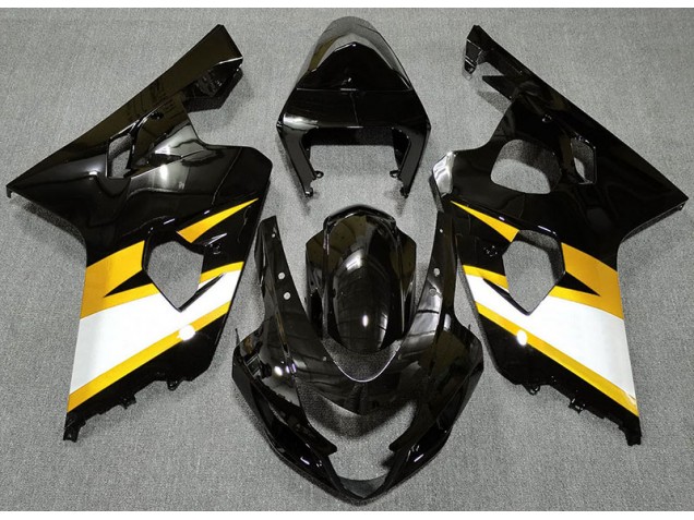 2004-2005 Gloss Black & Yellow GSXR 600-750 Fairings