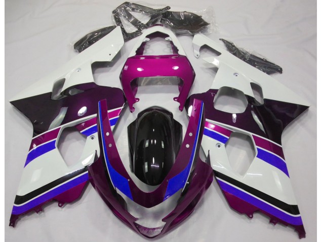 2004-2005 Gloss Pink and Blue GSXR 600-750 Fairings
