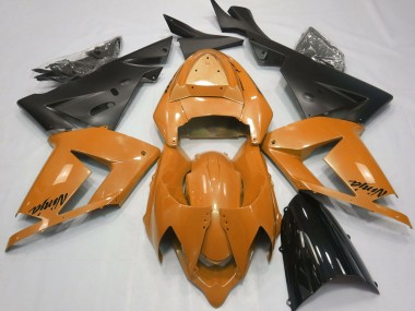 2004-2005 Pearl Orange & Black ZX10R Fairings