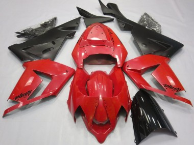 2004-2005 Pearl Red & Black ZX10R Fairings
