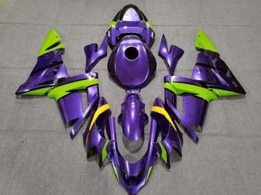 2004-2005 Purple Green and Yellow ZX10R Fairings