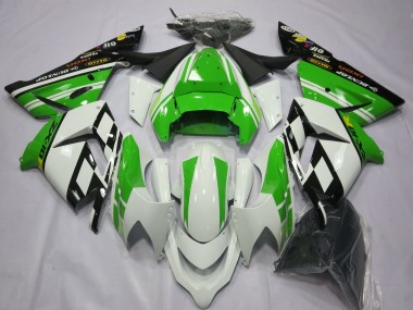 2004-2005 Special White Green ZX10R Fairings