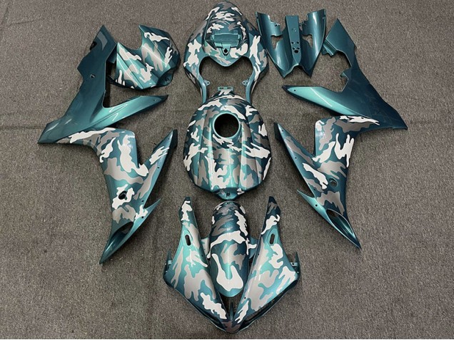 2004-2006 Dark Teal Camo R1 Fairings