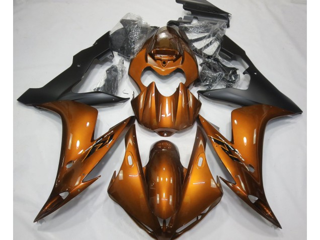 2004-2006 Gloss Orange & Black R1 Fairings