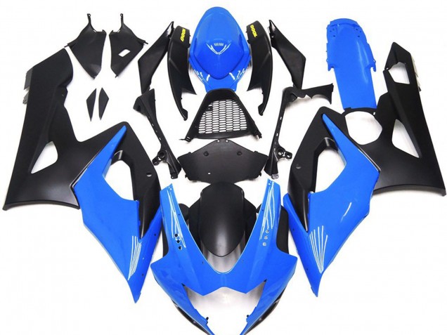 2005-2006 Gloss Blue with Yellow Logos GSXR 1000 Fairings