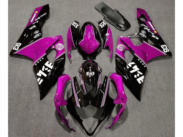 2005-2006 Gloss Pink and Black Custom GSXR 1000 Fairings