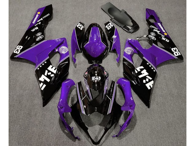 2005-2006 Gloss Purple and Black Custom GSXR 1000 Fairings