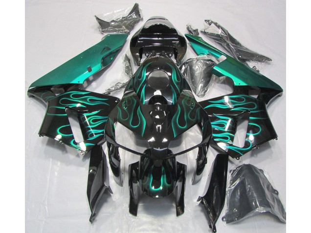 2005-2006 Gloss Teal Flame CBR600RR Fairings