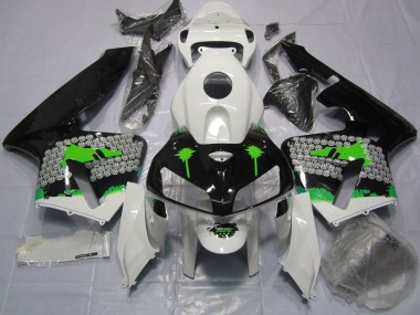 2005-2006 Green Splatter on Gloss Black CBR600RR Fairings
