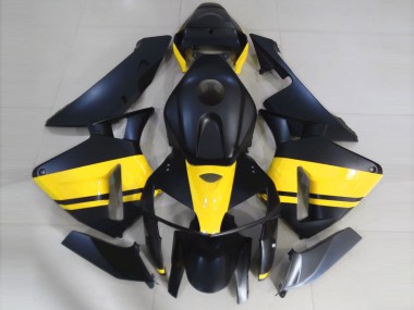 2005-2006 Matte Black & Gloss Yellow CBR600RR Fairings