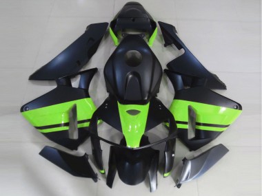 2005-2006 Matte Black & Light Green CBR600RR Fairings