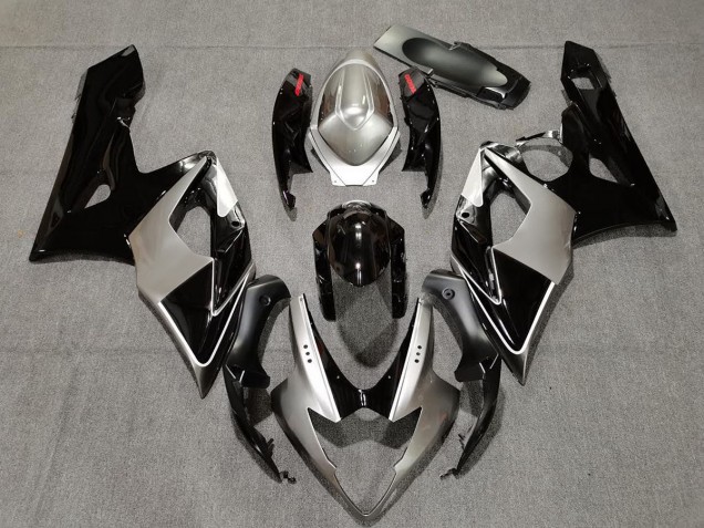 2005-2006 Silver and Black GSXR 1000 Fairings