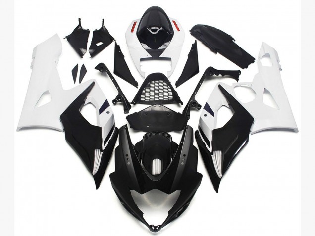 2005-2006 Vibrant Gloss Blue and Matte Black GSXR 1000 Fairings