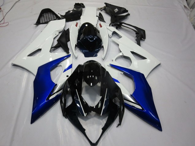 2005-2006 White and Blue GSXR 1000 Fairings