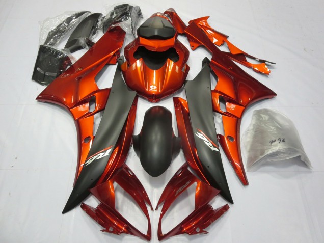 2006-2007 Burnt Orange R6 Fairings