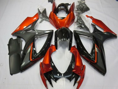 2006-2007 Burnt Orange and Grey GSXR 600-750 Fairings