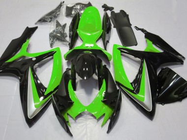 2006-2007 Gloss Green Debadged GSXR 600-750 Fairings