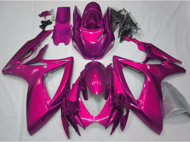 2006-2007 Gloss Pink Plain GSXR 600-750 Fairings