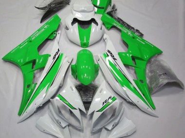 2006-2007 Gloss White and Green R6 Fairings