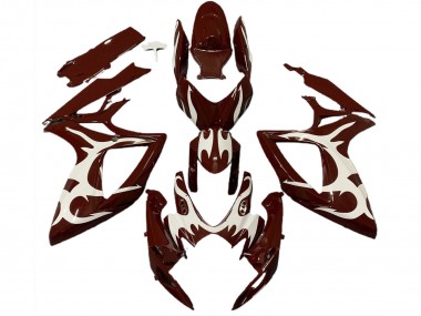 2006-2007 Maroon and White GSXR 600-750 Fairings