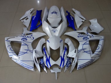 2006-2007 White Corona GSXR 600-750 Fairings