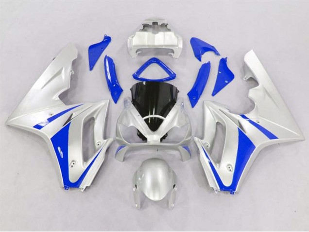 2006-2008 Silver and Blue Daytona 675 Fairings