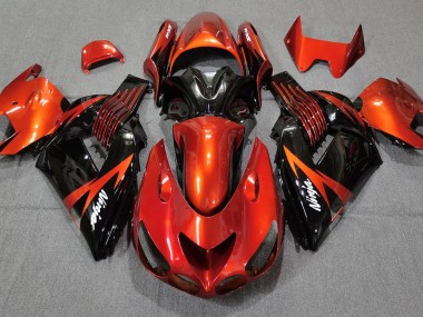2006-2011 Burnt Orange Black ZX14R Fairings