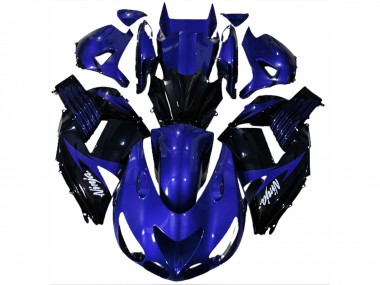 2006-2011 Gloss Blue and Black ZX14R Fairings