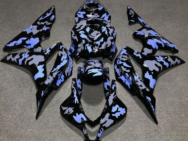 2007-2008 Blue and Grey Camouflage CBR600RR Fairings