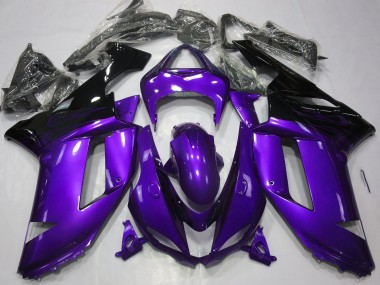 2007-2008 Gloss Purple & Black ZX6R Fairings