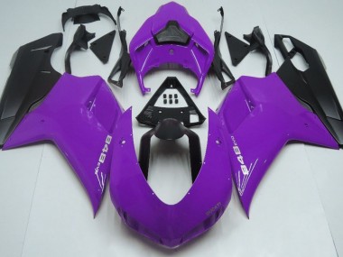 2007-2014 Gloss Purple & Black Ducati 848 1098 1198 Fairings