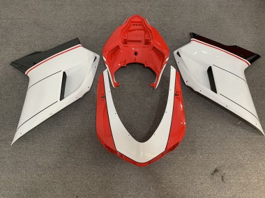 2007-2014 Red White Ducati 848 1098 1198 Fairings