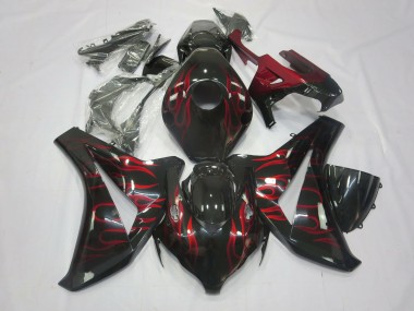 2008-2011 Red Flame CBR1000RR Fairings