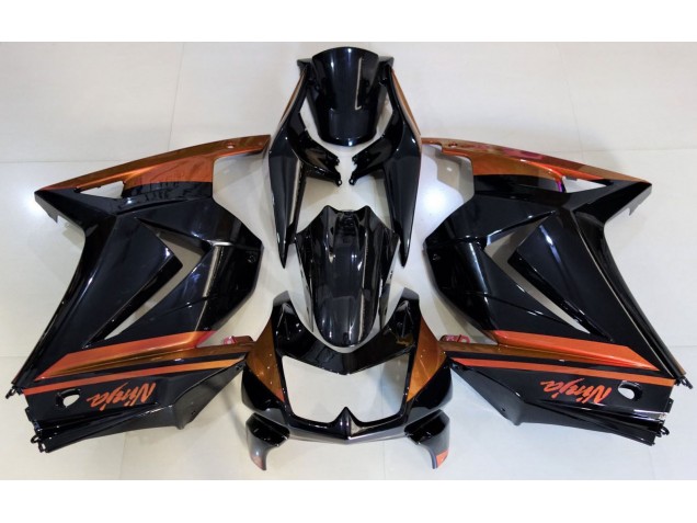 2008-2012 Gloss Black & Orange Ninja 250 Fairings