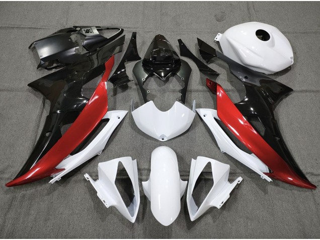 2008-2016 Custom Red Black and White R6 Fairings