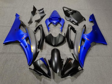 2008-2016 Matte Black and Blue R6 Fairings