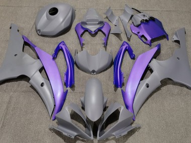 2008-2016 Matte Grey & Purple R6 Fairings