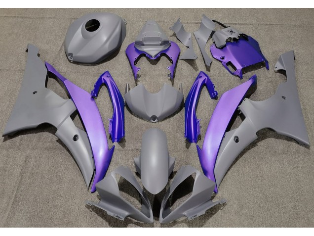 2008-2016 Matte Grey & Purple R6 Fairings