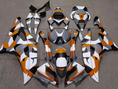 2008-2016 Orange Camo Plain R6 Fairings