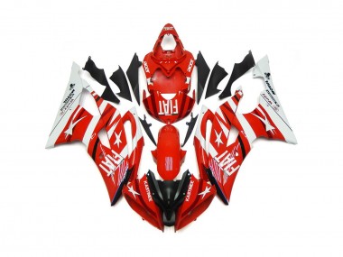 2008-2016 Red and White with Stars R6 Fairings
