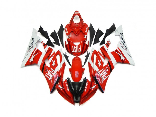 2008-2016 Red and White with Stars R6 Fairings